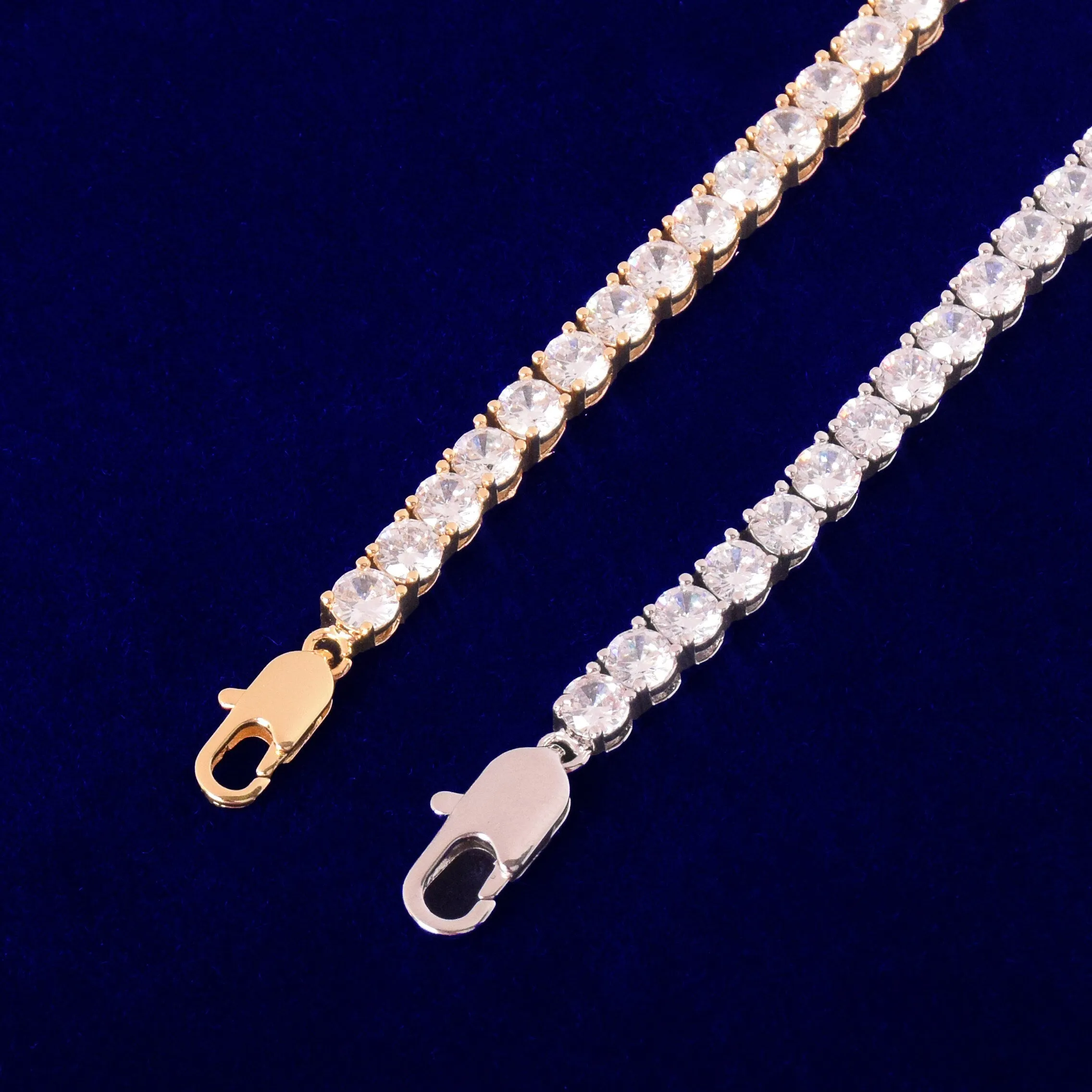 Tennis Chain Anklets Feet Link 7"~10" Adjustable 4mm 1 Row