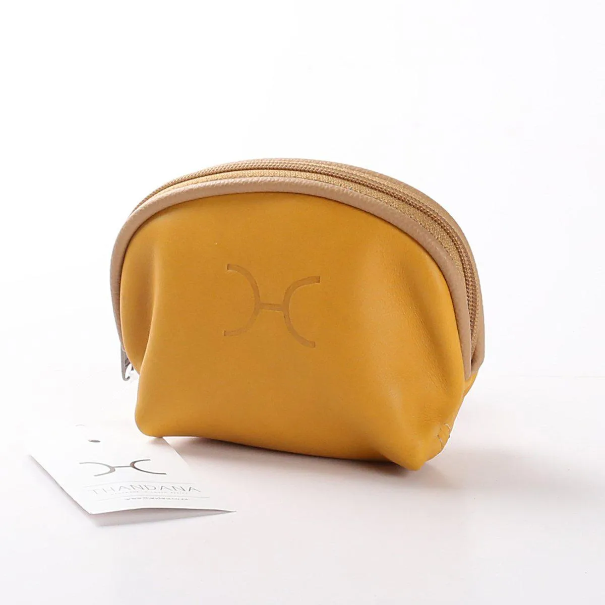 Thandana Leather Makeup Pouch