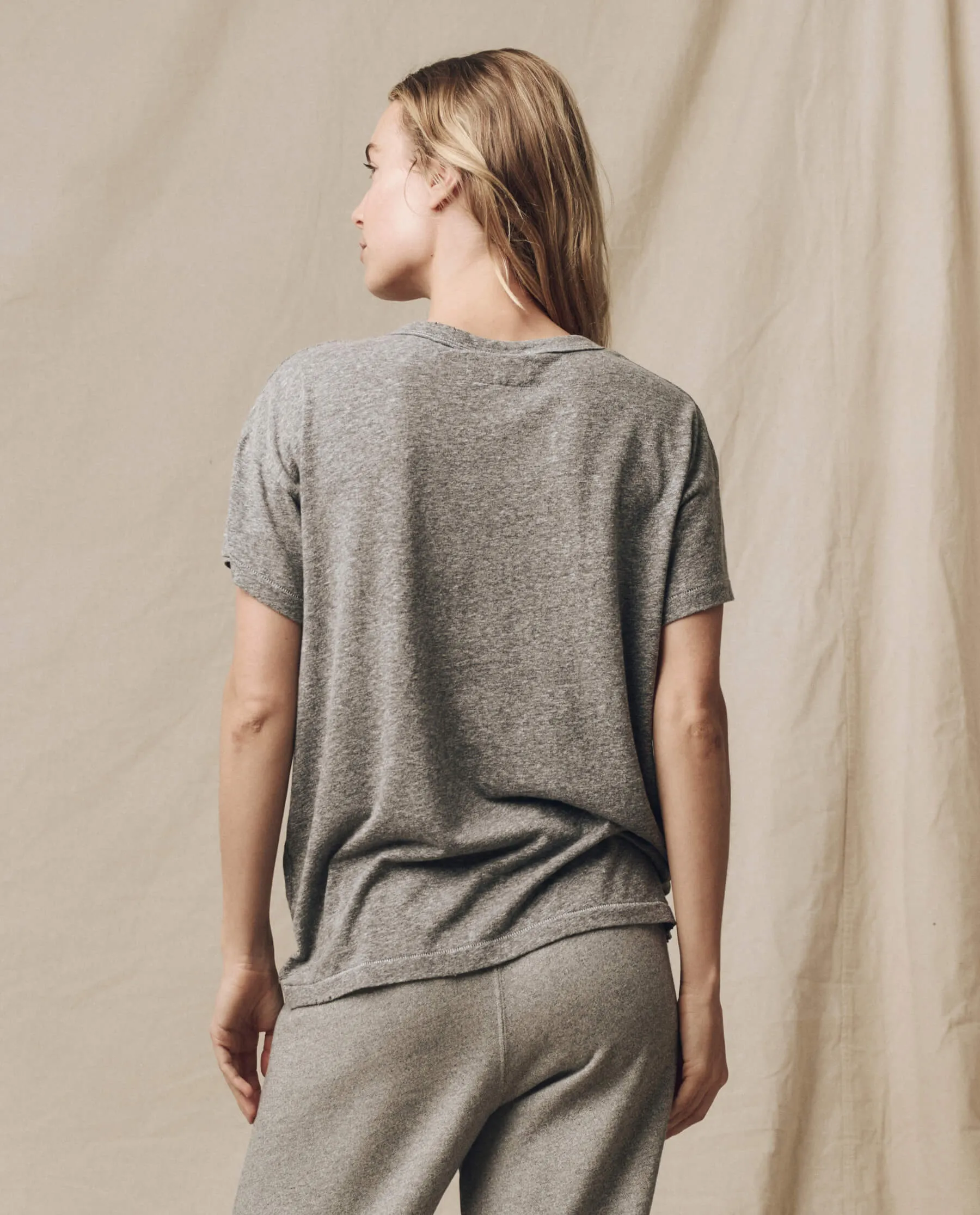 The Boxy Crew. Solid -- Heather Grey