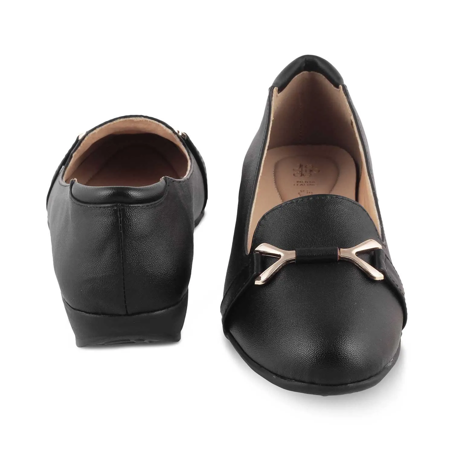 The Yorky Black Women's Dress Ballerinas Tresmode