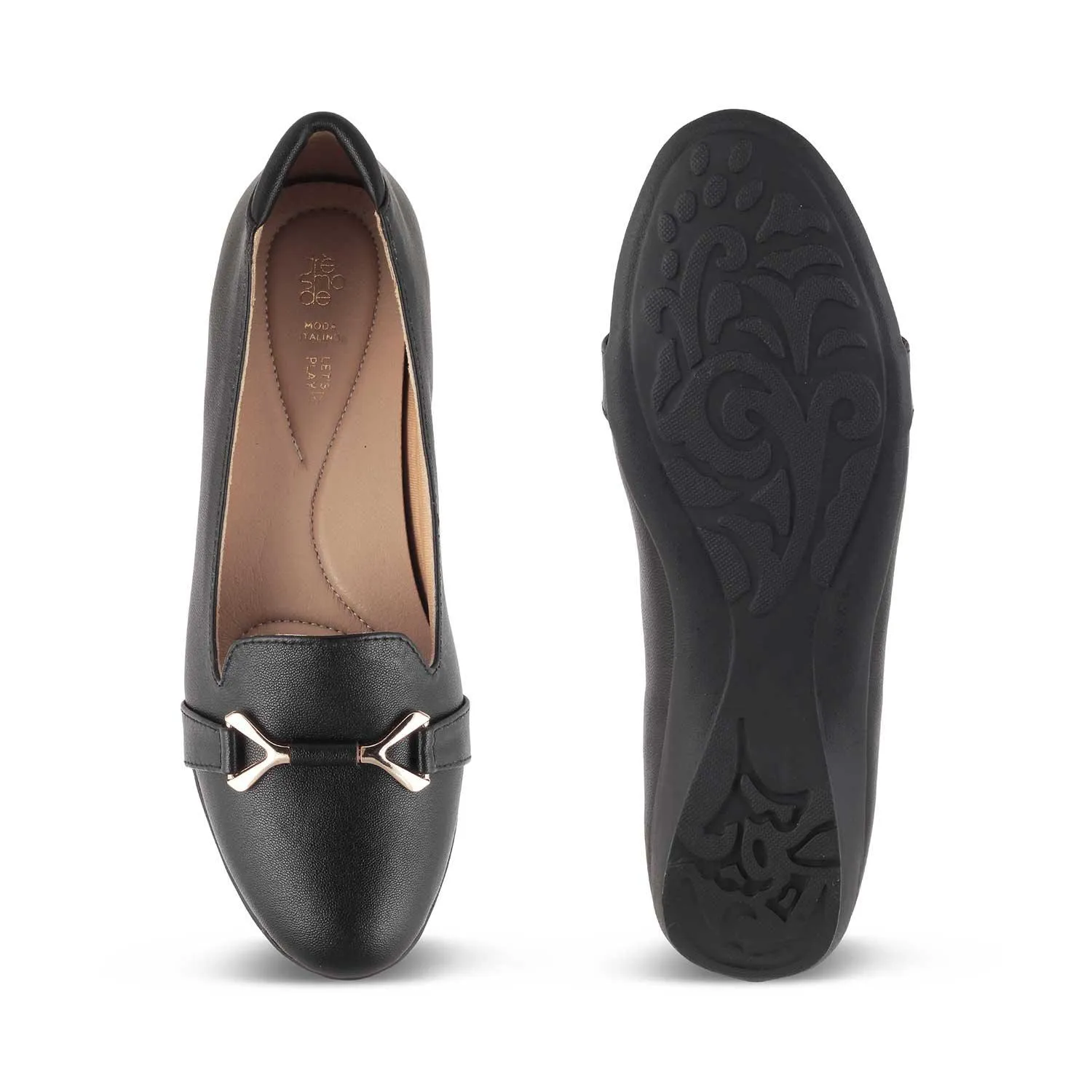 The Yorky Black Women's Dress Ballerinas Tresmode