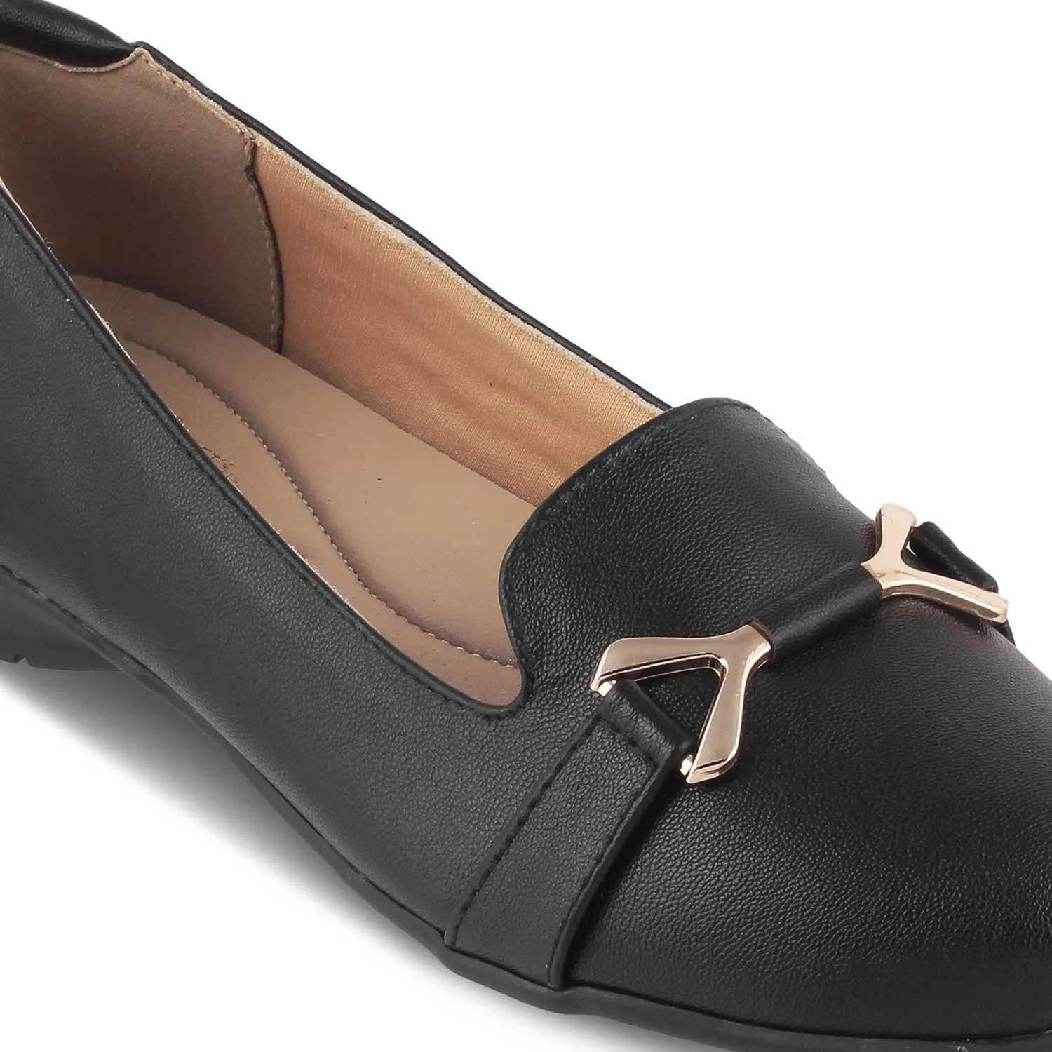 The Yorky Black Women's Dress Ballerinas Tresmode