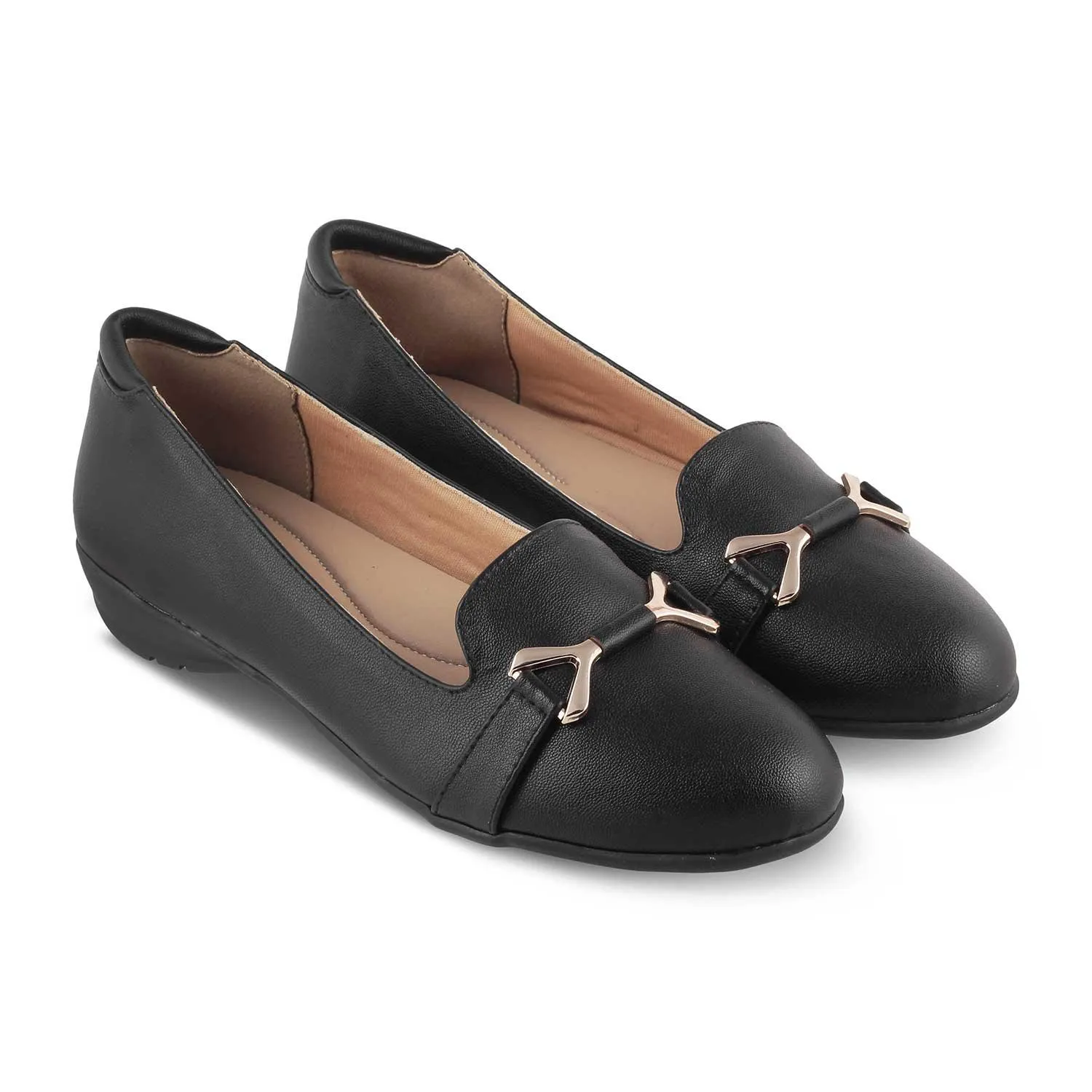 The Yorky Black Women's Dress Ballerinas Tresmode