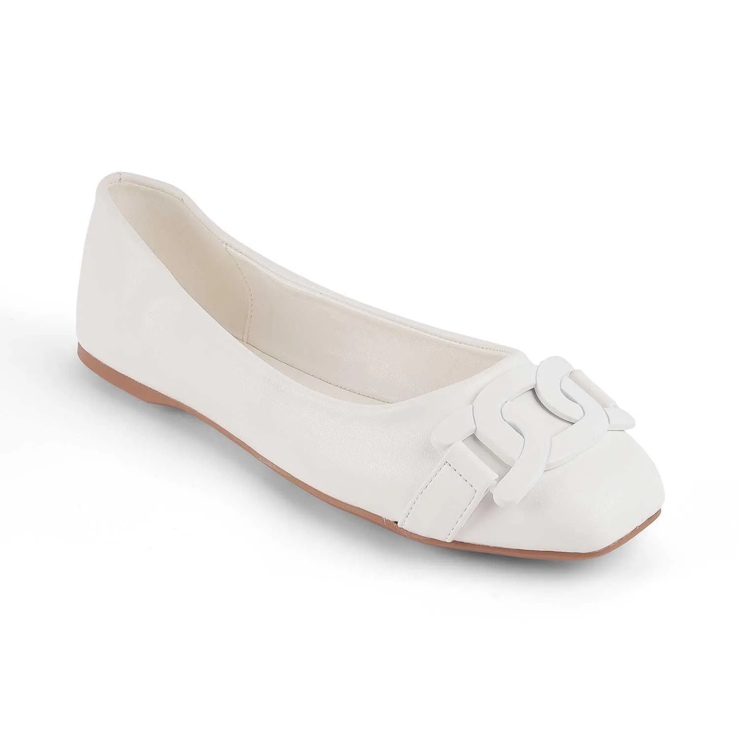 Tresmode Tresx White Women's Dress Ballerinas