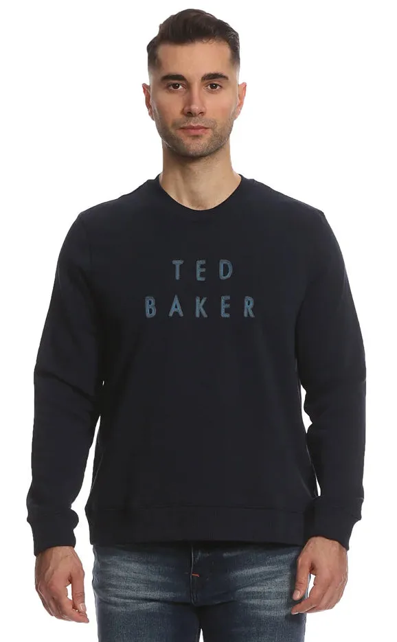 Tynan Ls Embroidered Sweatshirt Navy