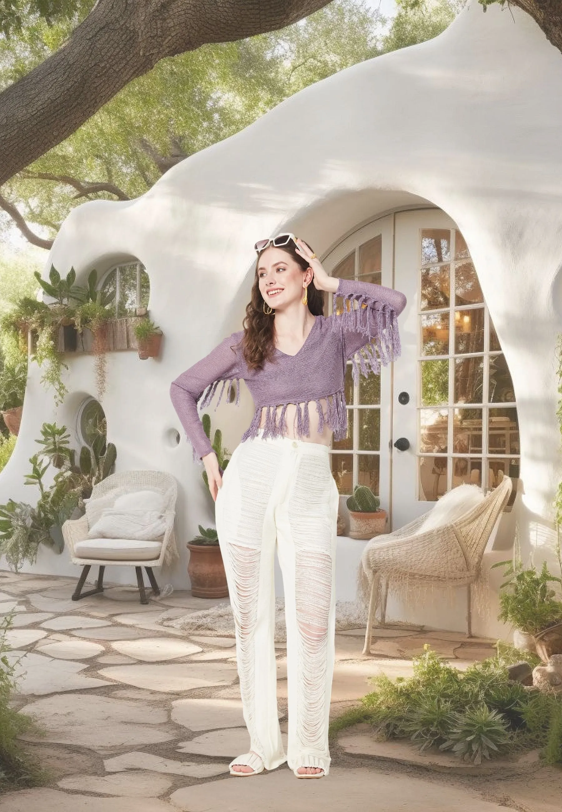 Whimsy Lavender Top