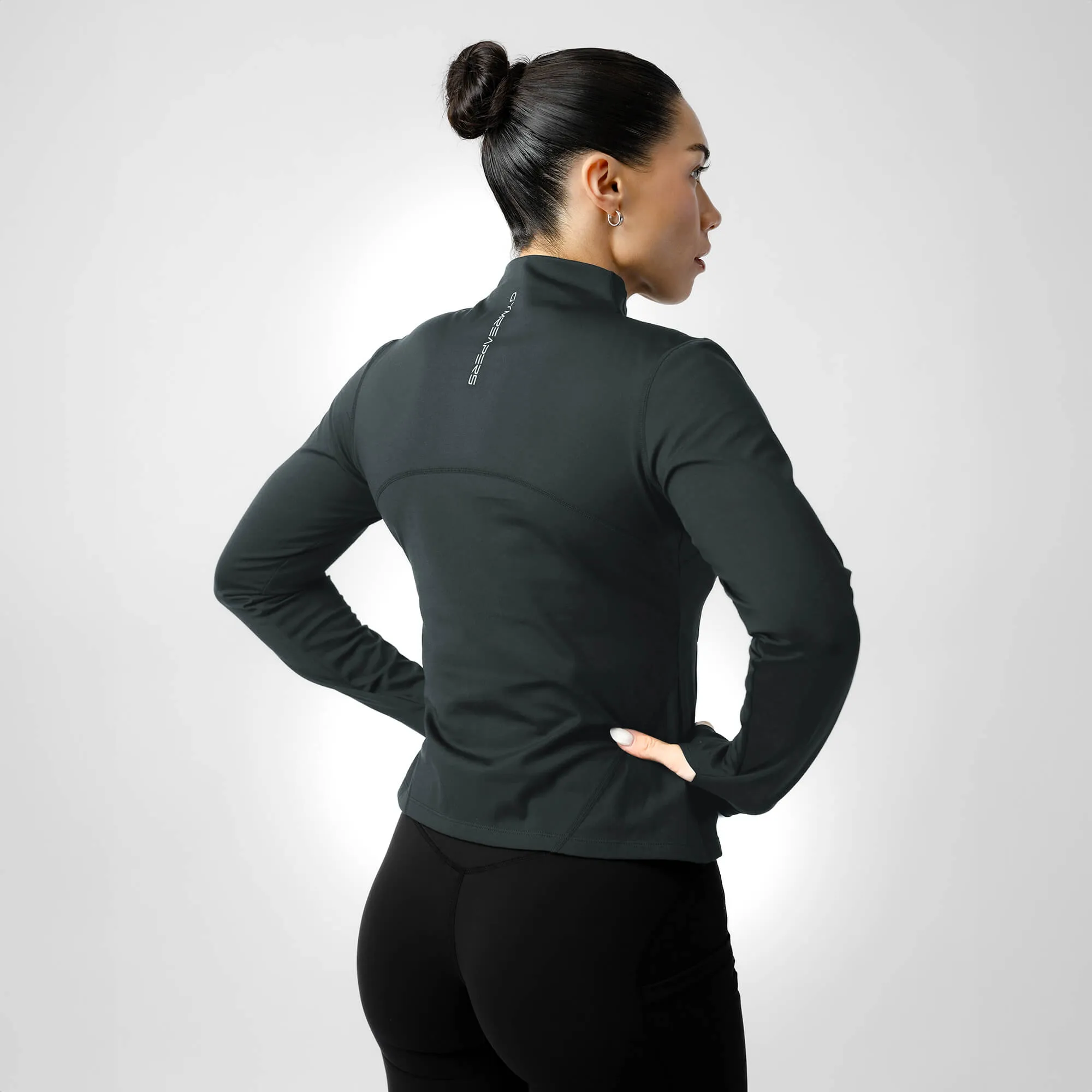 Women's Performance Running Jacket - Obsidian