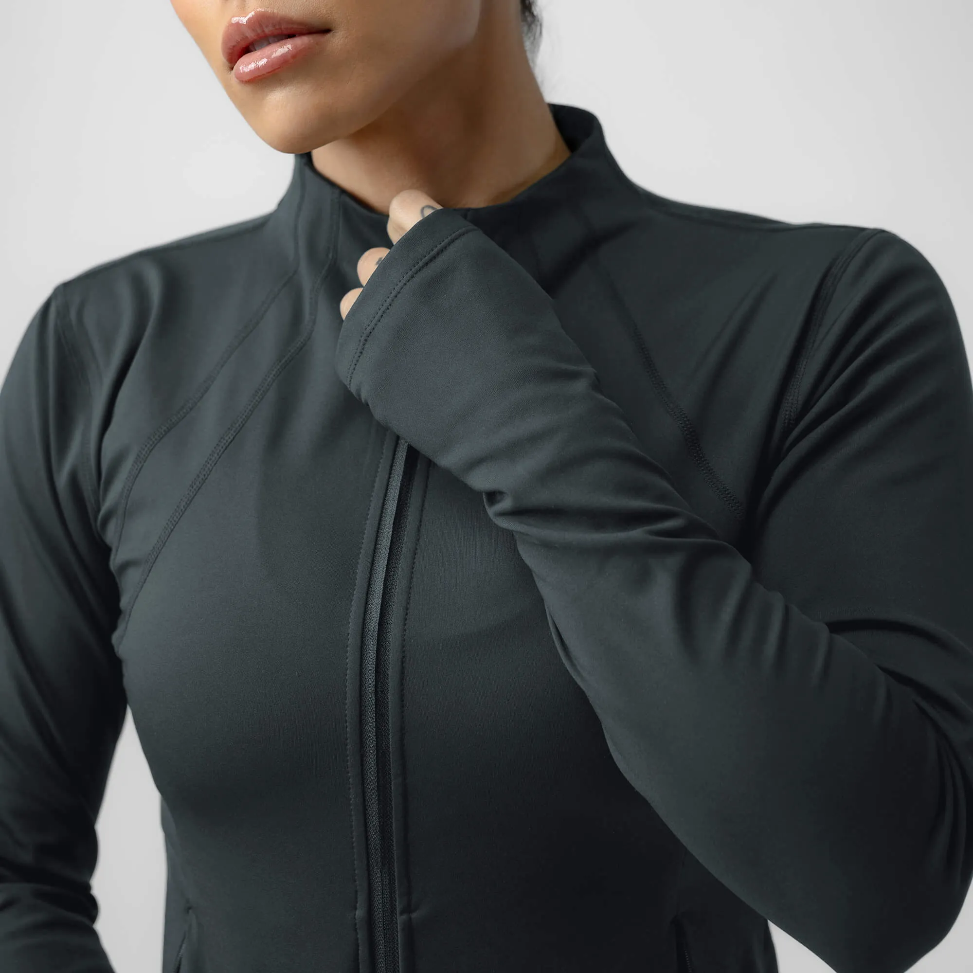 Women's Performance Running Jacket - Obsidian