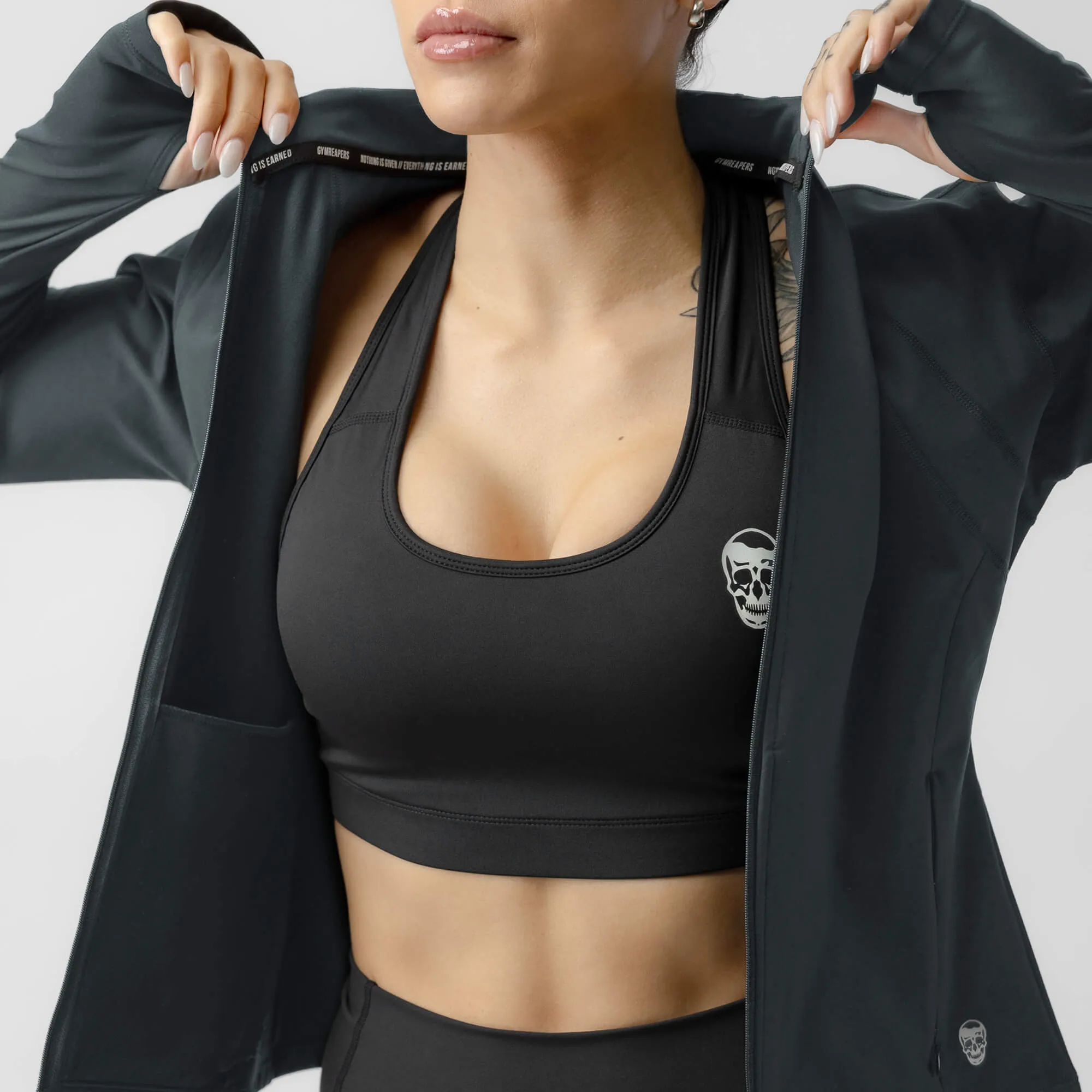 Women's Performance Running Jacket - Obsidian