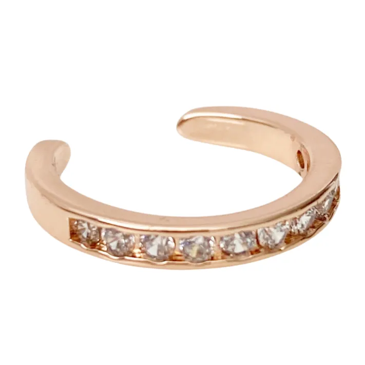 Zirconia Rose Gold Toe Ring